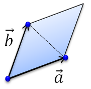 ３点からなる三角形の面積を求める