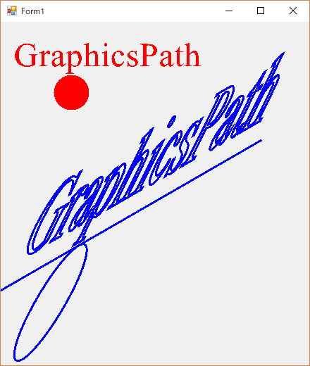 C# GraphicsPathの描画